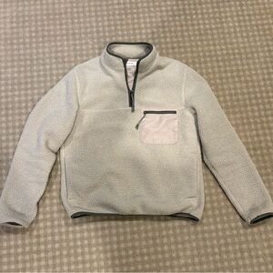 Everlane Men’s Teddy Quarter-Zip Fleece White, Size Small